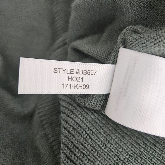 J.CREW Wool Knit Pullover Sweater Green 1/4 Zip Mock Long Sleeve Medium - Picture 7 of 7